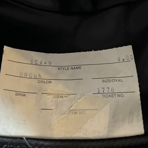 Stetson Men's Plaid Wool Felt Debonair Sophisticated Tweed Fedora Hat Sz 7 1/4" - Picture 11 of 12